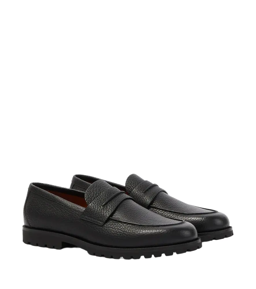 Zegna Pioggia leather loafers