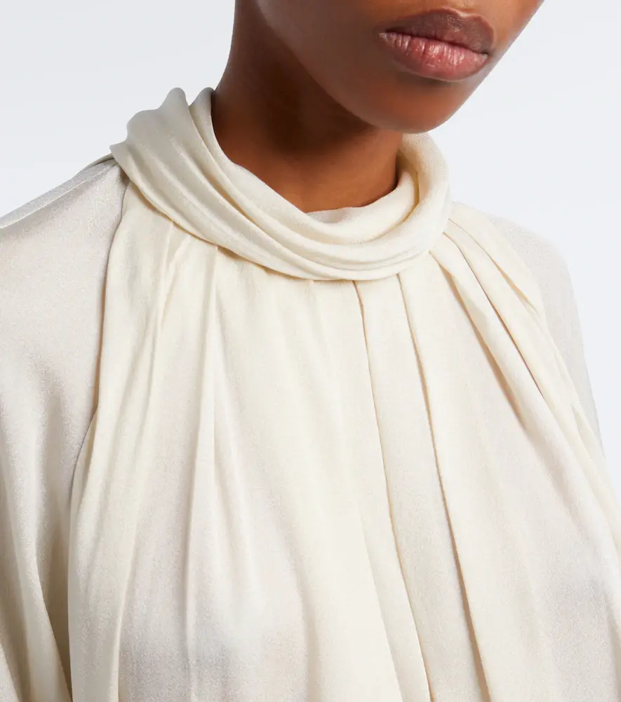 AGNONA Draped satin blouse | Thumbnail 3 AGNONA Draped satin blouse | Thumbnail 3