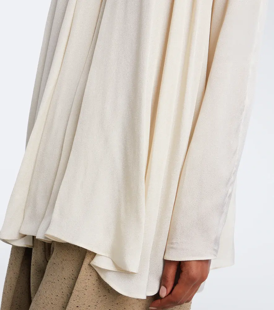AGNONA Draped satin blouse | Thumbnail 5 AGNONA Draped satin blouse | Thumbnail 5
