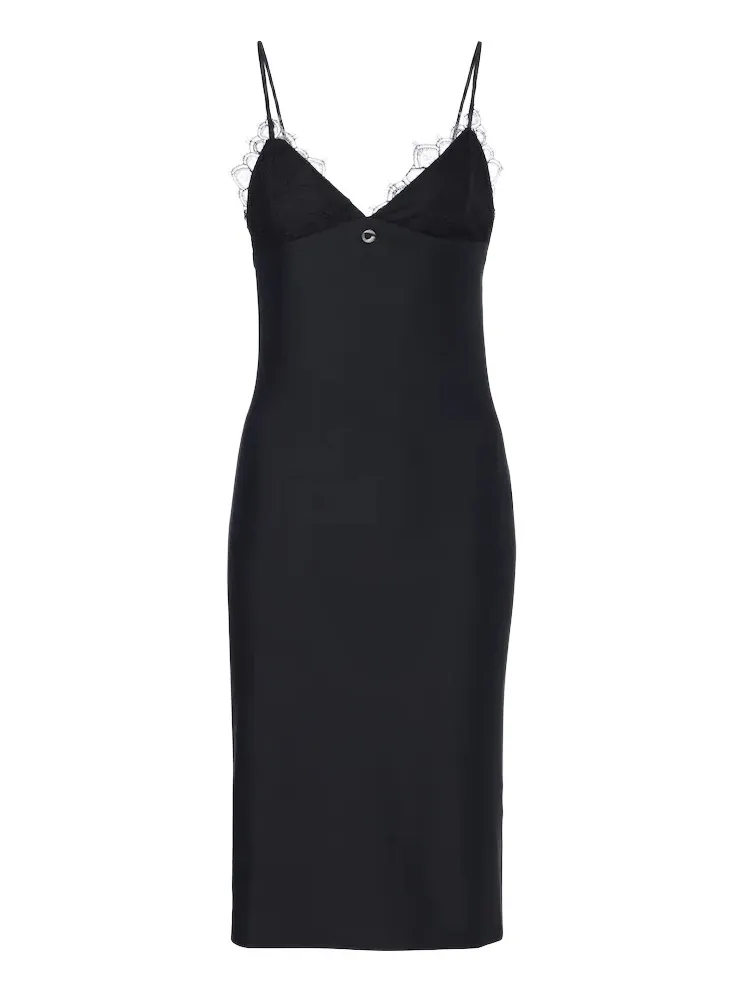 Coperni Lace-trimmed slip dress