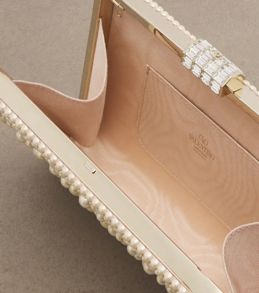 Valentino Garavani Berthe embellished clutch | Thumbnail 2 Valentino Garavani Berthe embellished clutch | Thumbnail 2