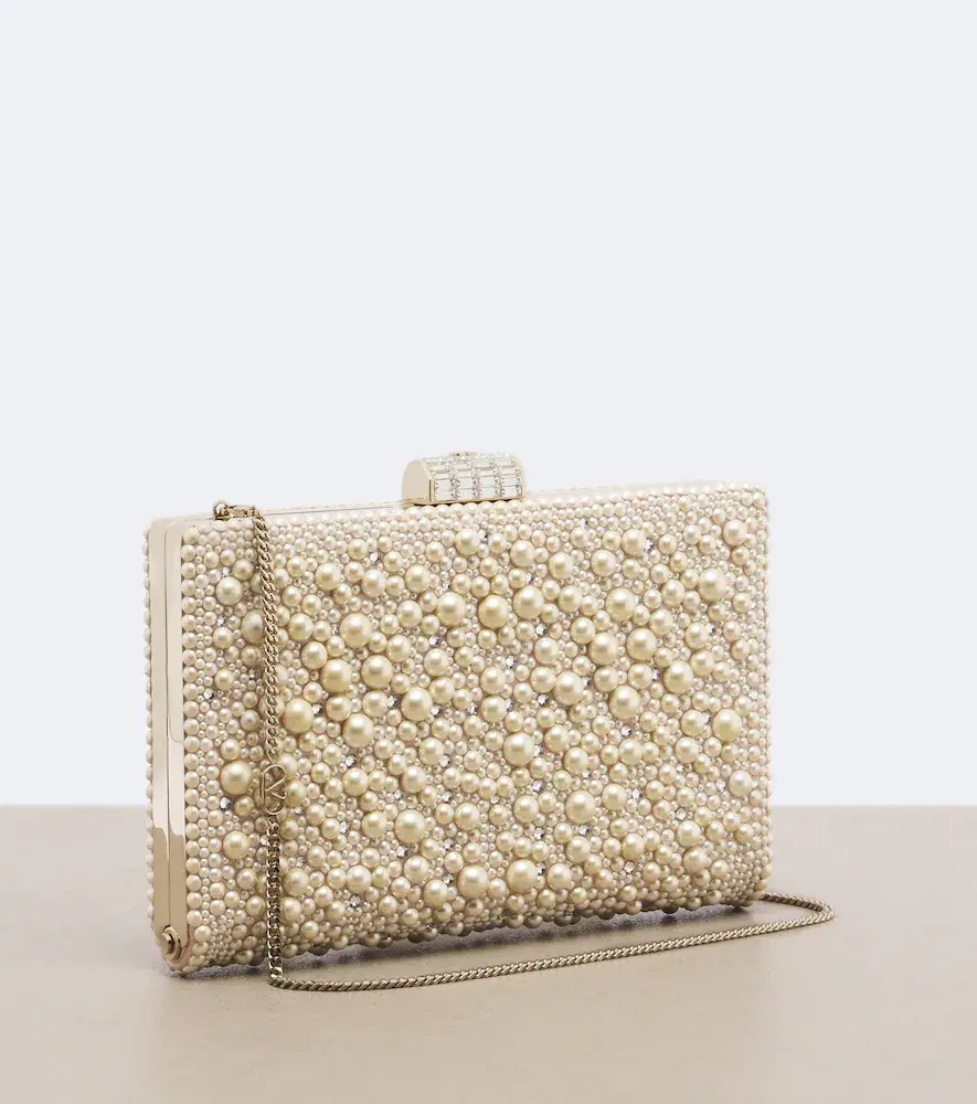 Valentino Garavani Berthe embellished clutch | Thumbnail 3 Valentino Garavani Berthe embellished clutch | Thumbnail 3