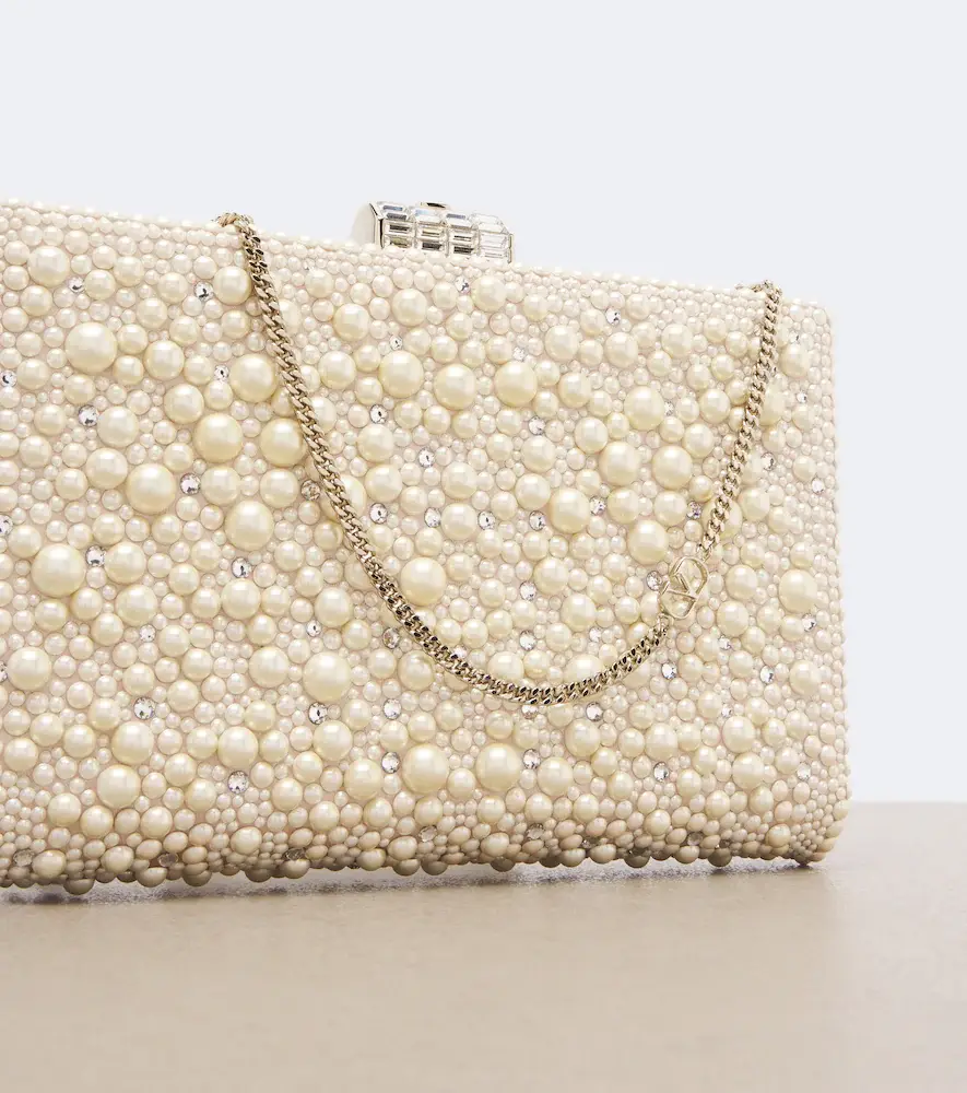 Valentino Garavani Berthe embellished clutch | Thumbnail 4 Valentino Garavani Berthe embellished clutch | Thumbnail 4