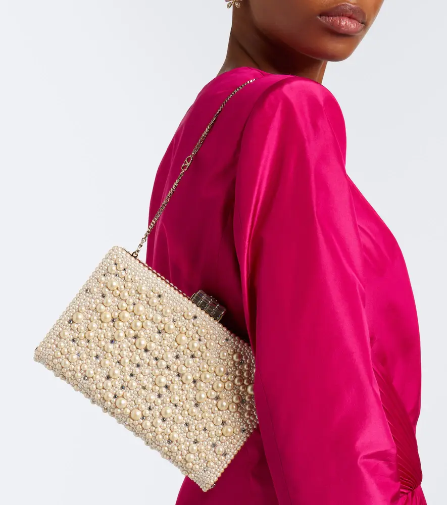 Valentino Garavani Berthe embellished clutch | Thumbnail 7 Valentino Garavani Berthe embellished clutch | Thumbnail 7