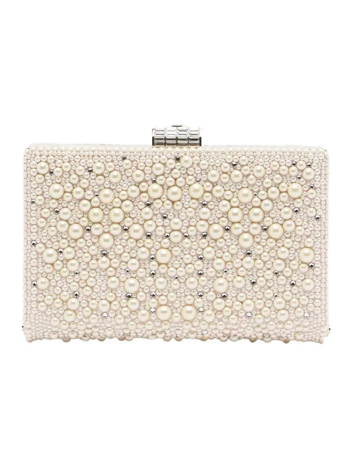 Valentino Garavani Berthe embellished clutch