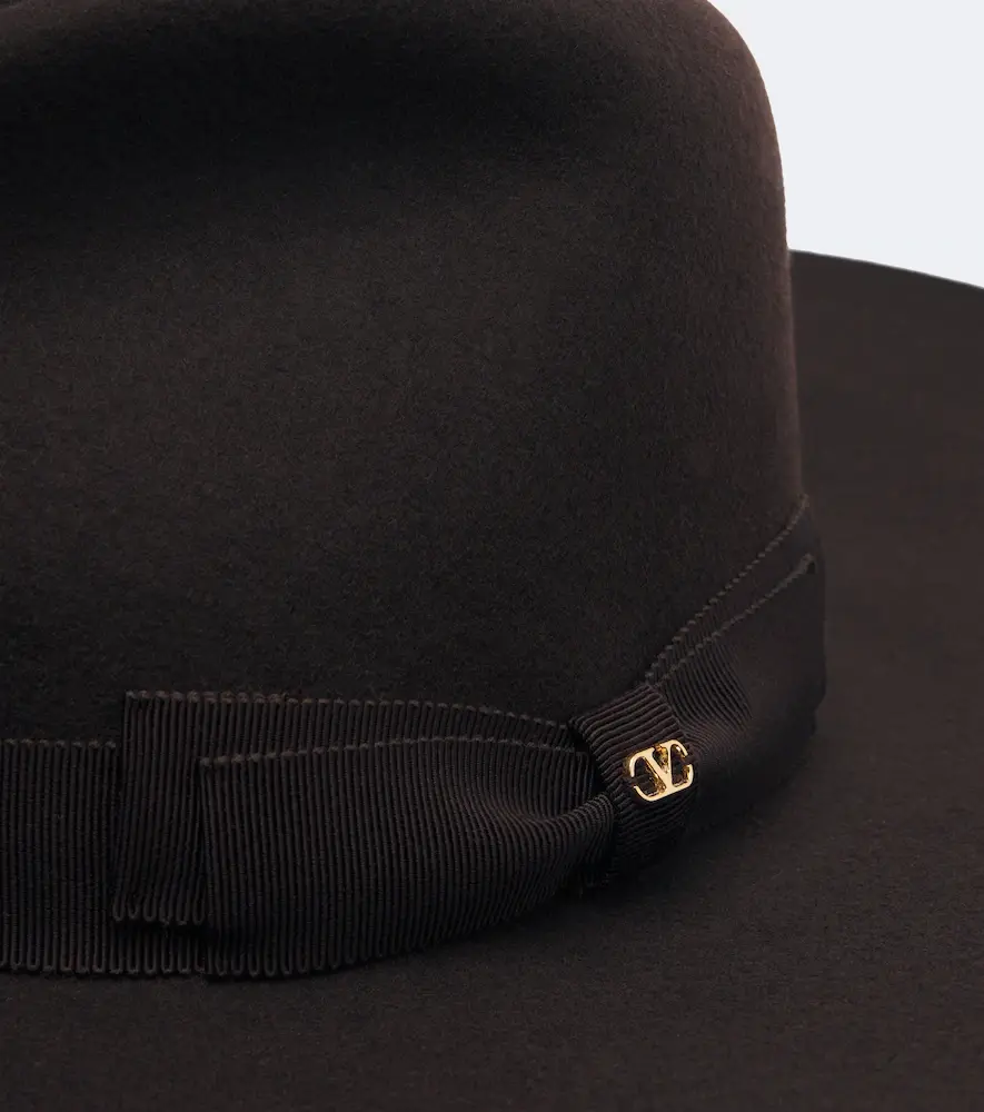 Valentino Garavani VLogo cashmere felt fedora | Thumbnail 2 Valentino Garavani VLogo cashmere felt fedora | Thumbnail 2