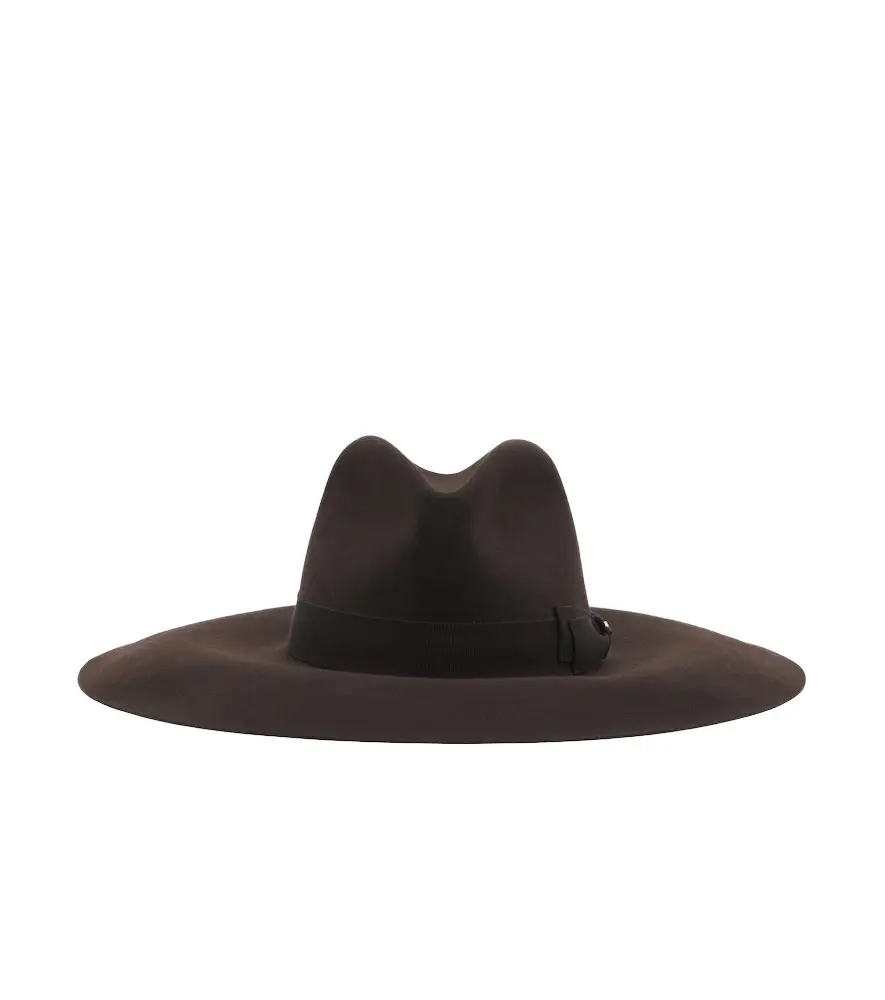 VLogo cashmere felt fedora VLogo cashmere felt fedora