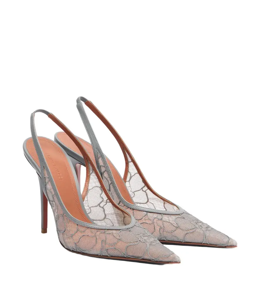 Anok lace slingback pumps