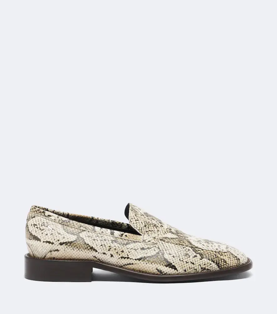 Acne Studios Snake-effect leather loafers | Thumbnail 2