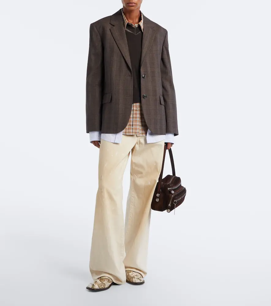 Acne Studios Snake-effect leather loafers | Thumbnail 5