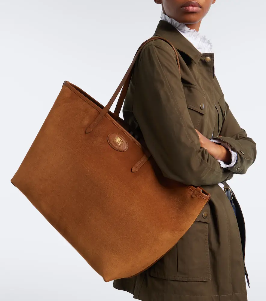 Burberry Bloomsbury Medium reversible suede tote bag | Thumbnail 4 Burberry Bloomsbury Medium reversible suede tote bag | Thumbnail 4