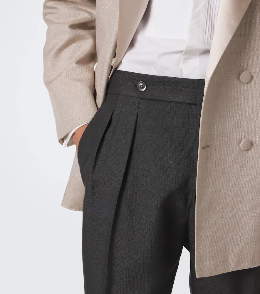 Brunello Cucinelli Silk tuxedo pants | Thumbnail 4 Brunello Cucinelli Silk tuxedo pants | Thumbnail 4