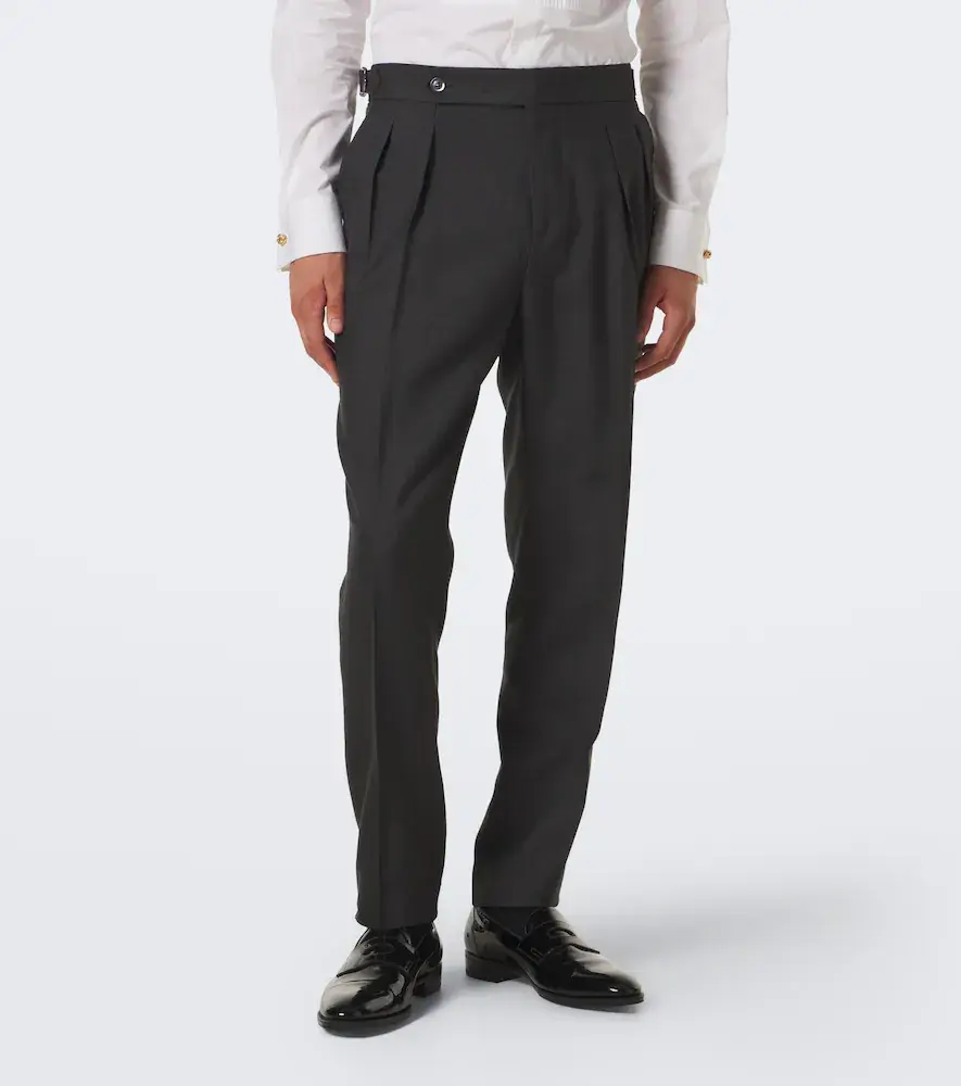 Brunello Cucinelli Silk tuxedo pants | Thumbnail 5 Brunello Cucinelli Silk tuxedo pants | Thumbnail 5