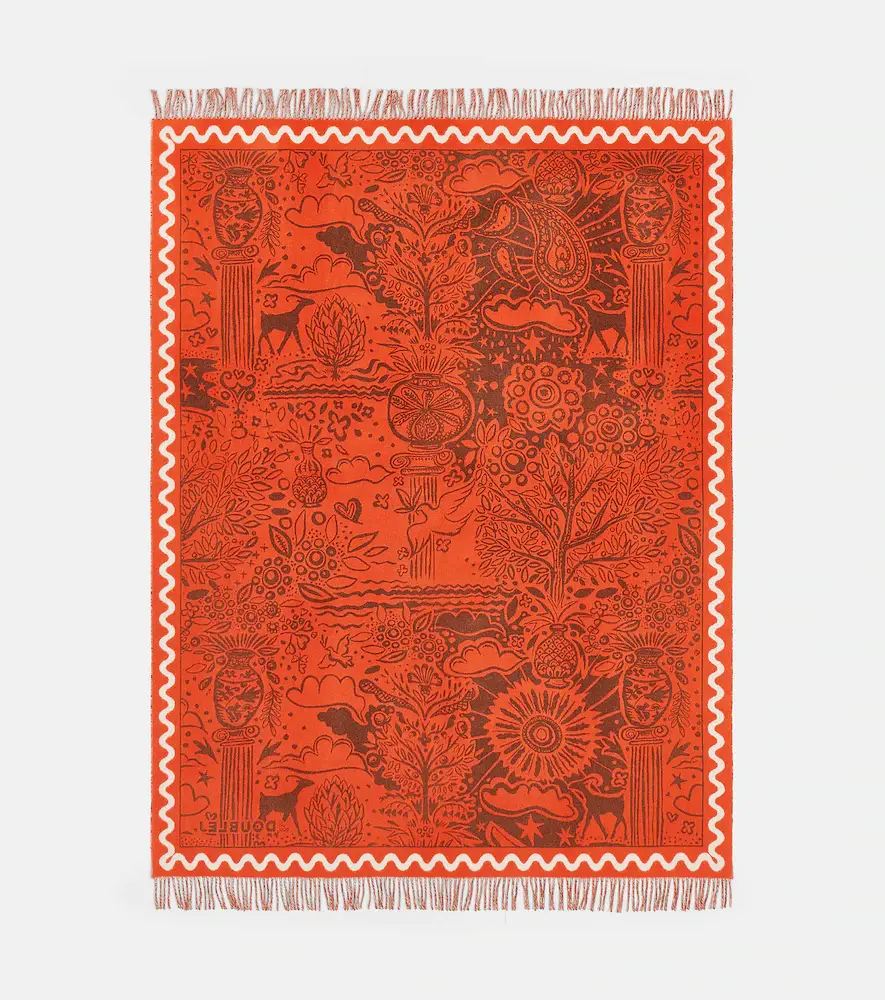 La DoubleJ Ionic wool and cashmere intarsia blanket | Thumbnail 2 La DoubleJ Ionic wool and cashmere intarsia blanket | Thumbnail 2