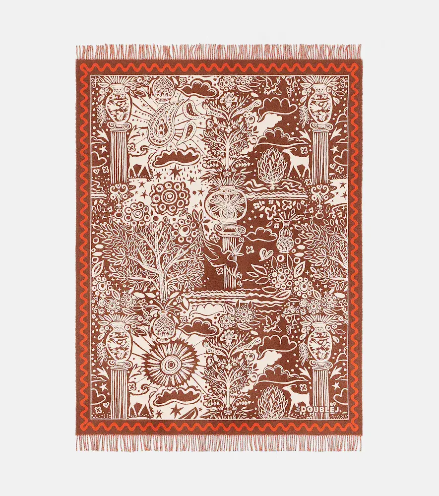 La DoubleJ Ionic wool and cashmere intarsia blanket | Thumbnail 3 La DoubleJ Ionic wool and cashmere intarsia blanket | Thumbnail 3