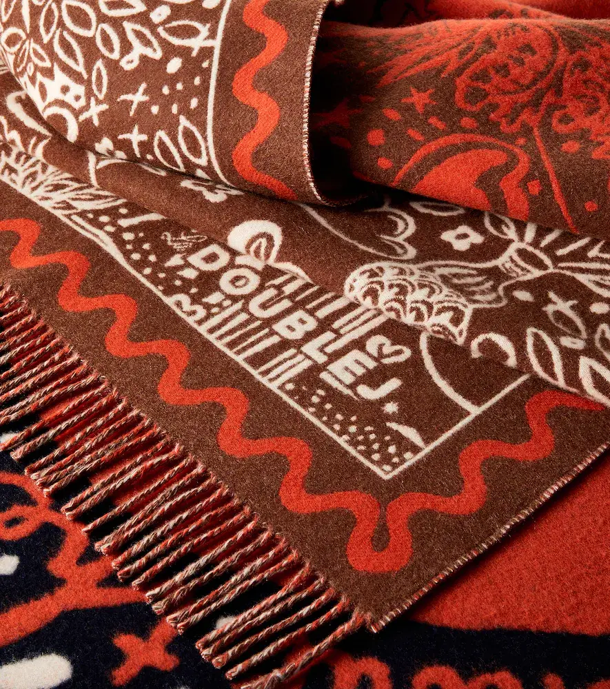 La DoubleJ Ionic wool and cashmere intarsia blanket | Thumbnail 6 La DoubleJ Ionic wool and cashmere intarsia blanket | Thumbnail 6