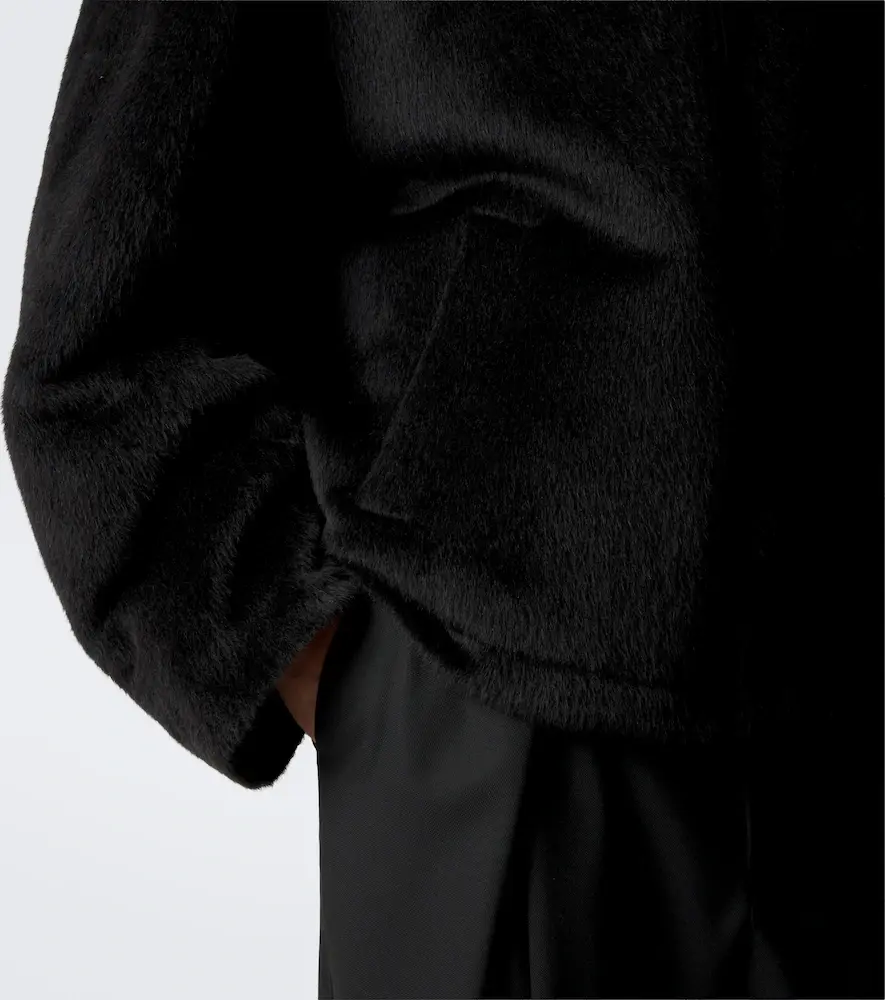 Dolce & Gabbana Shearling-trimmed alpaca and wool jacket | Thumbnail 5 Dolce & Gabbana Shearling-trimmed alpaca and wool jacket | Thumbnail 5