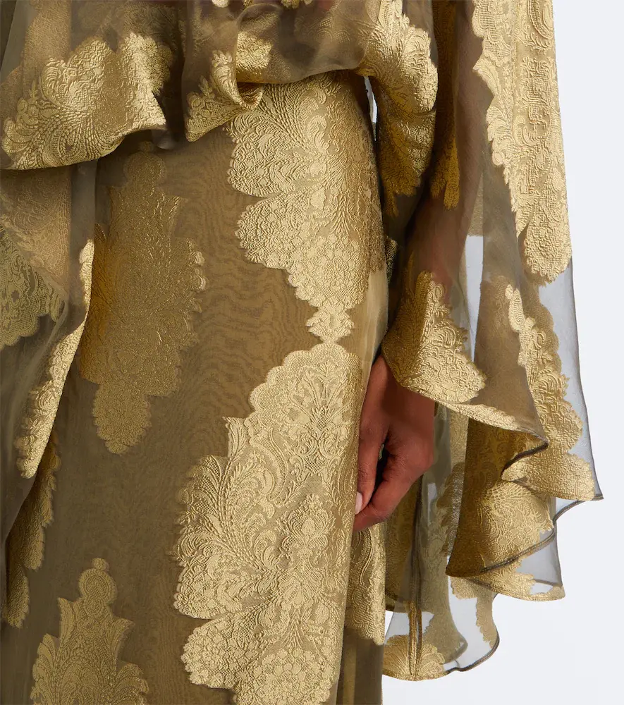 Taller Marmo Chimera jacquard silk chiffon gown | Thumbnail 4 Taller Marmo Chimera jacquard silk chiffon gown | Thumbnail 4