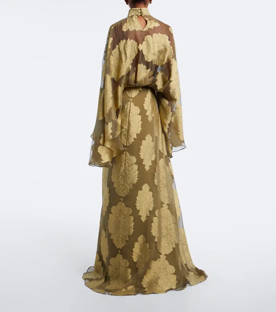 Taller Marmo Chimera jacquard silk chiffon gown | Thumbnail 5 Taller Marmo Chimera jacquard silk chiffon gown | Thumbnail 5