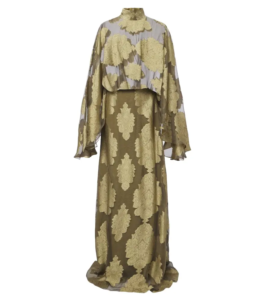 Taller Marmo Chimera jacquard silk chiffon gown