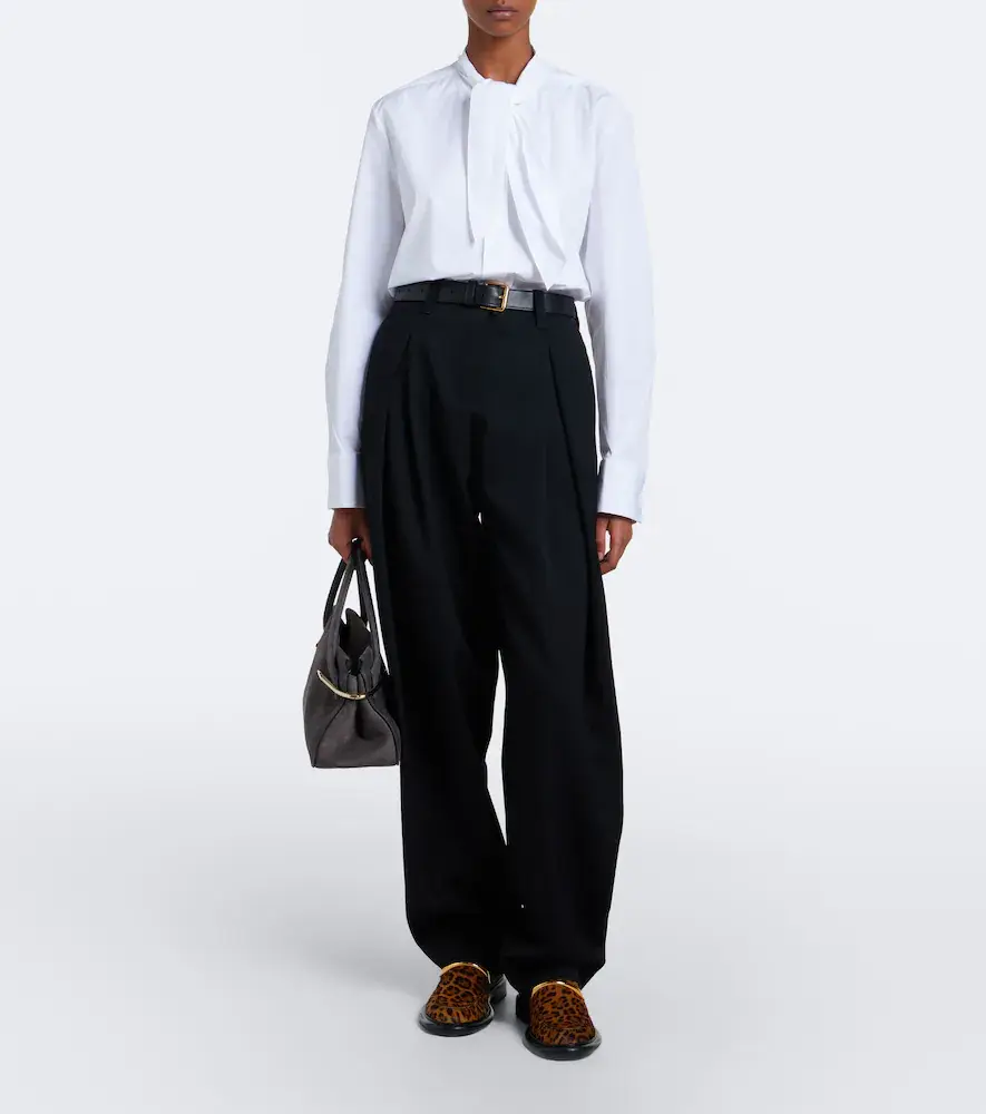 Givenchy Pinch pleated wool wide-leg pants | Thumbnail 2