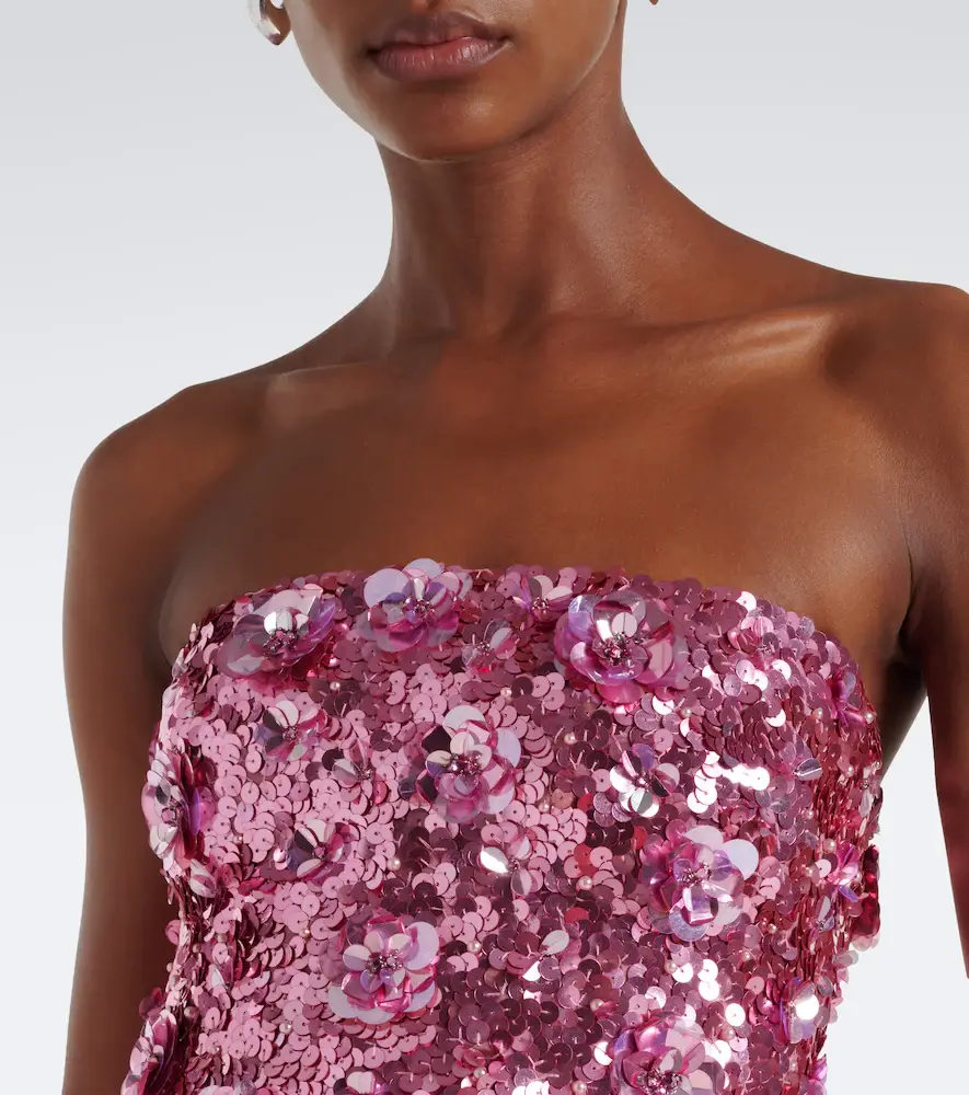 Retrofête Retrofête Sylpha bow-detail sequined bustier gown | Thumbnail 5 Retrofête Retrofête Sylpha bow-detail sequined bustier gown | Thumbnail 5