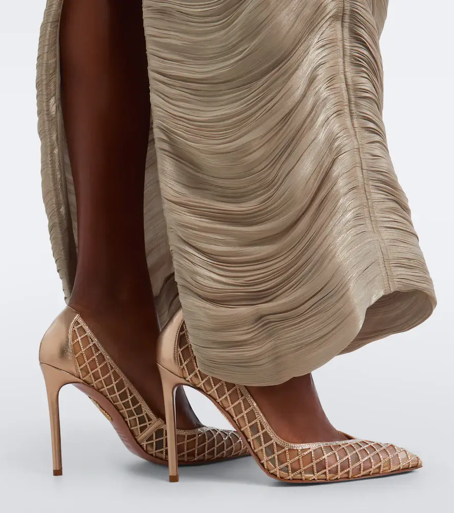 Aquazzura Lumiere embellished mesh pumps | Thumbnail 6 Aquazzura Lumiere embellished mesh pumps | Thumbnail 6