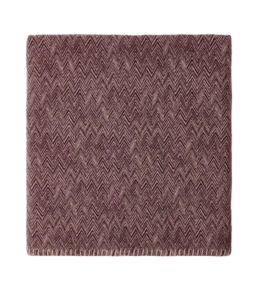 Missoni Camelia Chevron wool and cashmere throw