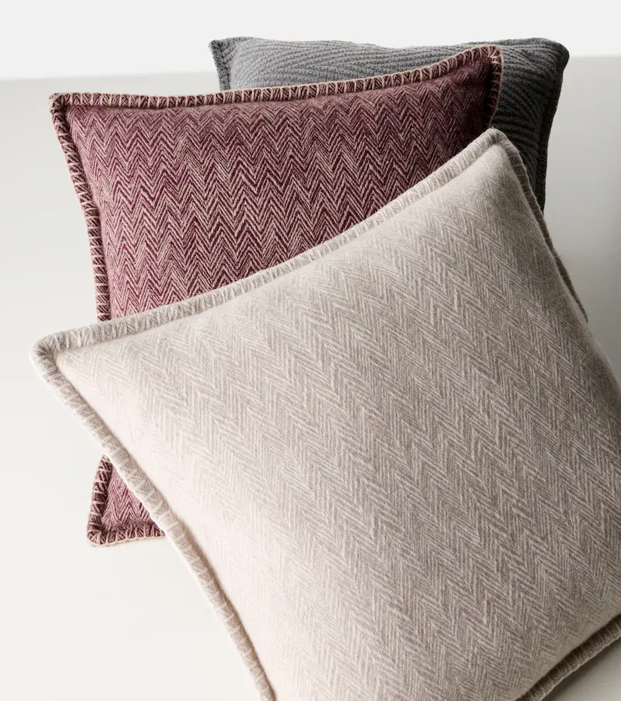 Missoni Camelia Zigzag wool and cashmere cushion | Thumbnail 3