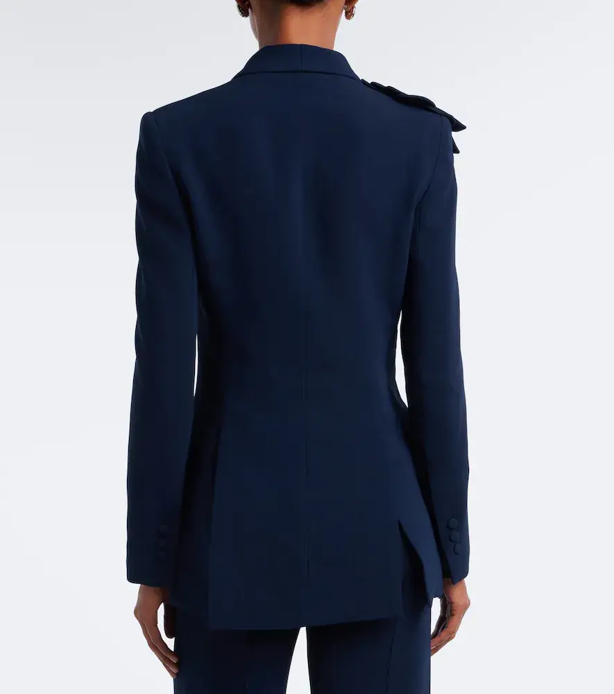Elie Saab Floral-appliqué cady blazer | Thumbnail 4