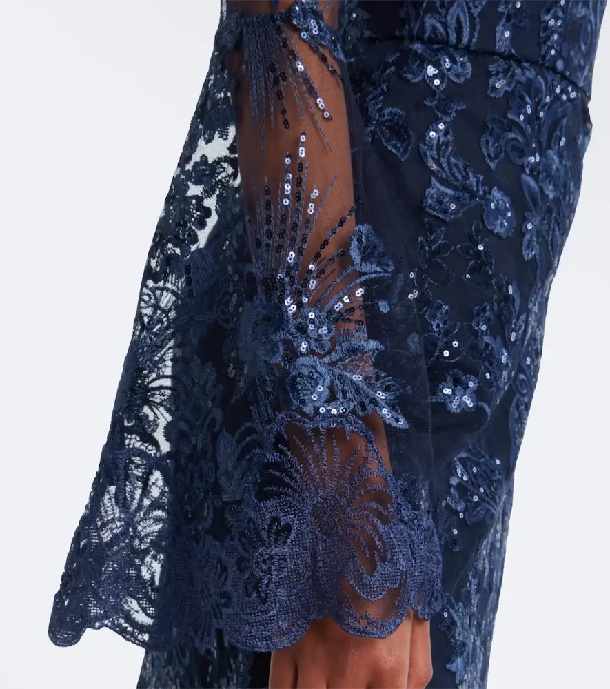 Elie Saab Sequined off-shoulder lace bustier gown | Thumbnail 4 Elie Saab Sequined off-shoulder lace bustier gown | Thumbnail 4