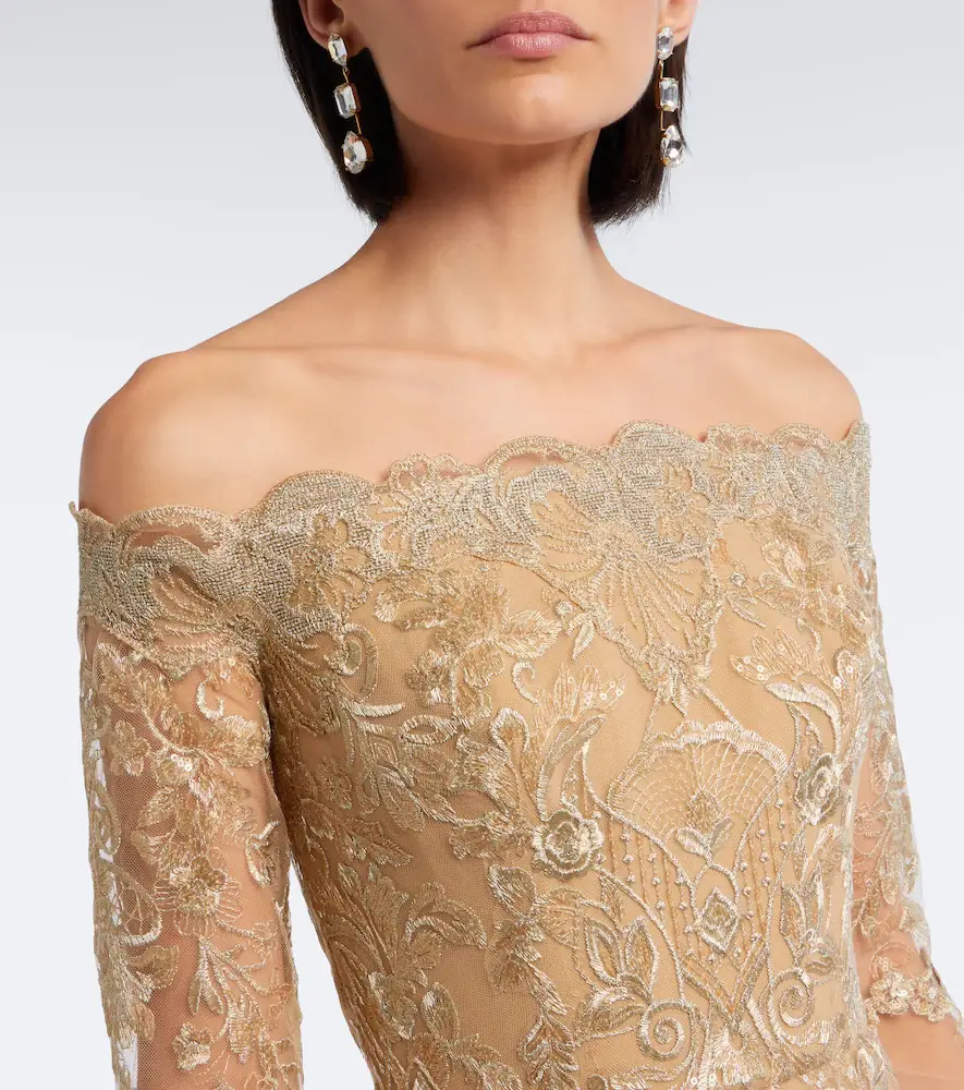 Elie Saab Off-shoulder lace gown | Thumbnail 2 Elie Saab Off-shoulder lace gown | Thumbnail 2