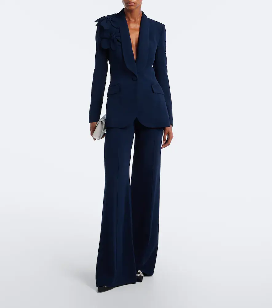 Elie Saab Crêpe wide-leg pants | Thumbnail 5