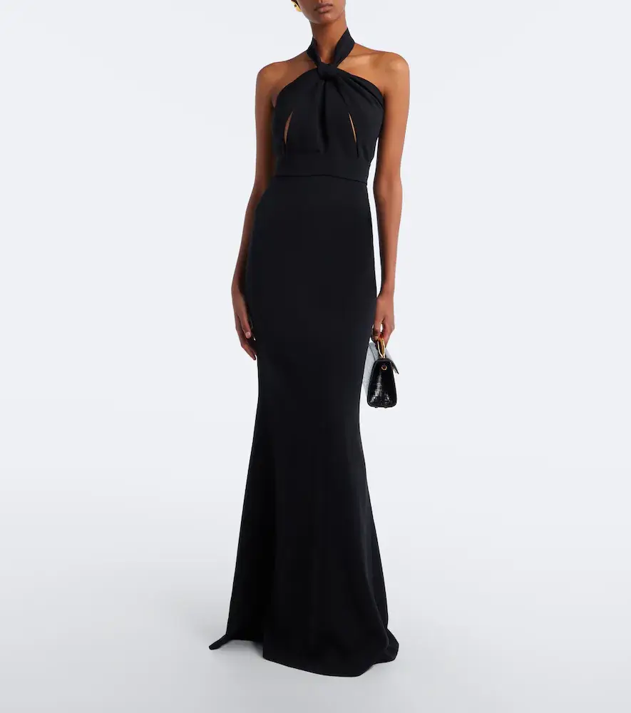 Elie Saab Crêpe halterneck gown | Thumbnail 3