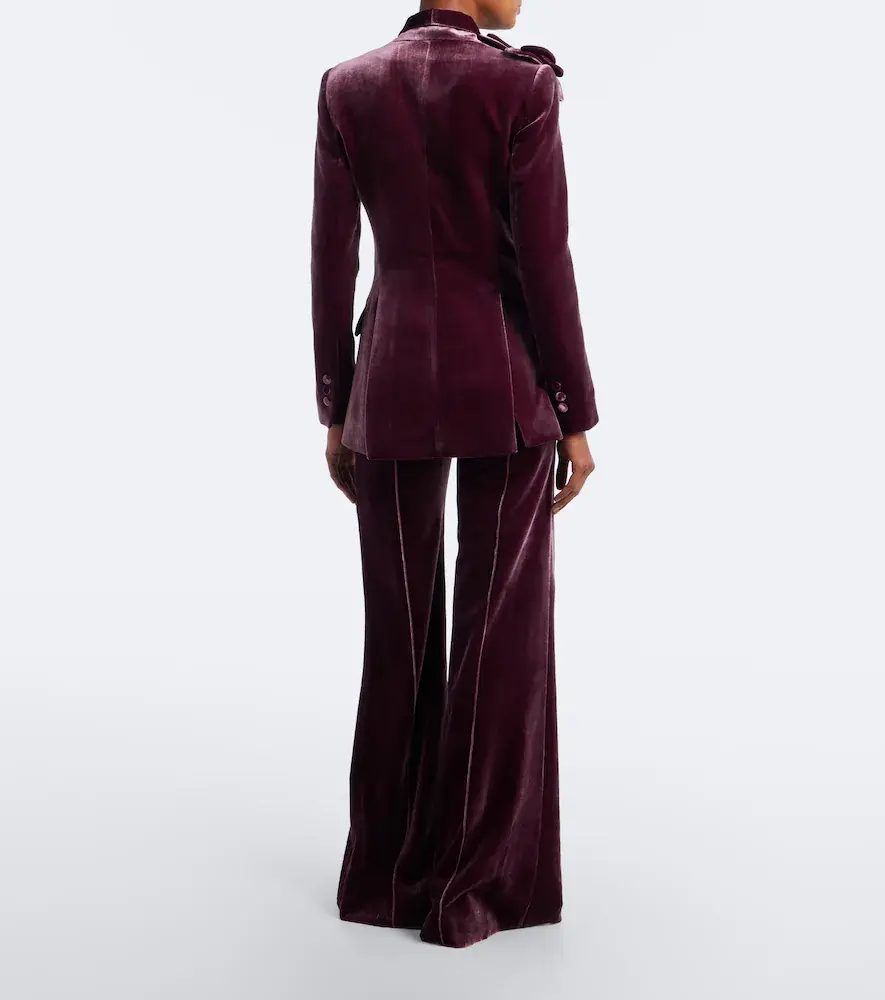 Elie Saab Velvet wide-leg pants | Thumbnail 6 Elie Saab Velvet wide-leg pants | Thumbnail 6