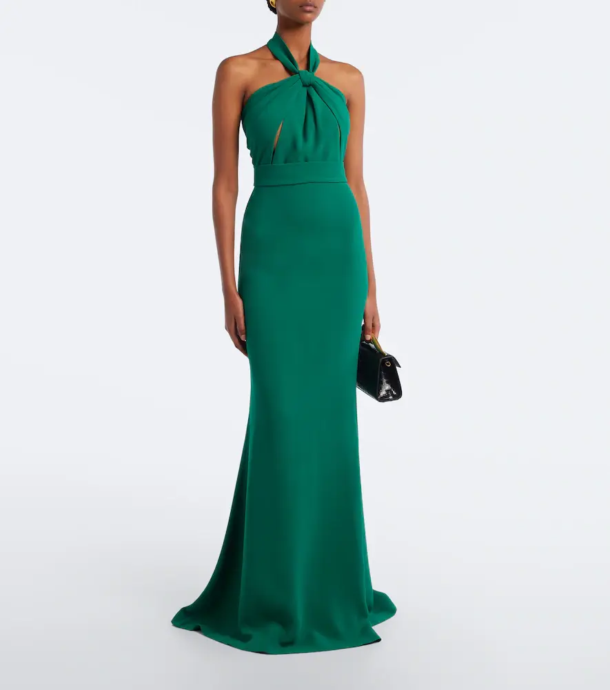 Elie Saab Crêpe halterneck gown | Thumbnail 3