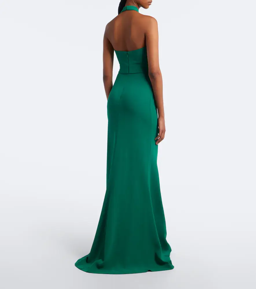 Elie Saab Crêpe halterneck gown | Thumbnail 5