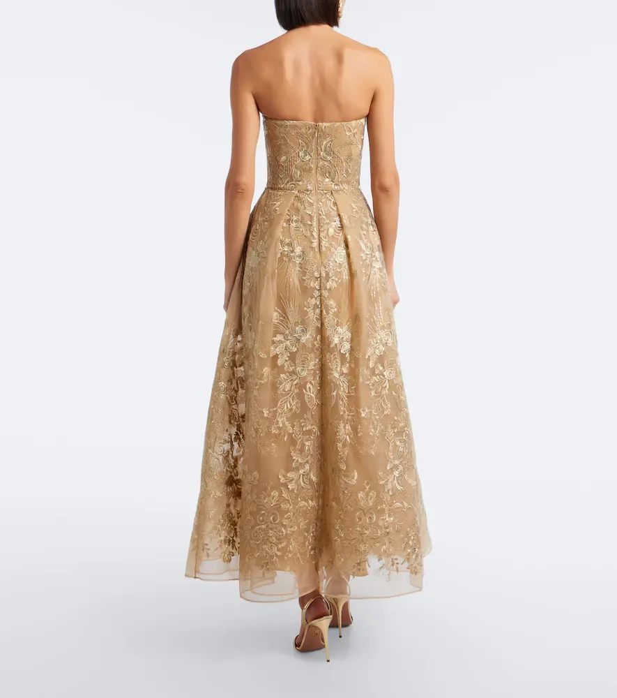 Elie Saab Floral lace cocktail dress | Thumbnail 2