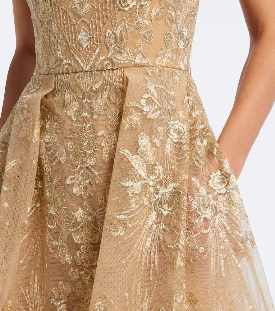 Elie Saab Floral lace cocktail dress | Thumbnail 3