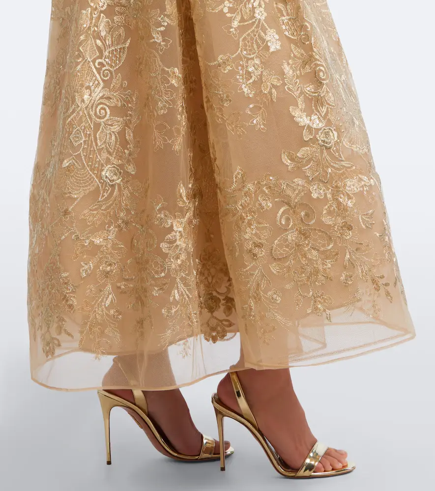 Elie Saab Floral lace cocktail dress | Thumbnail 4