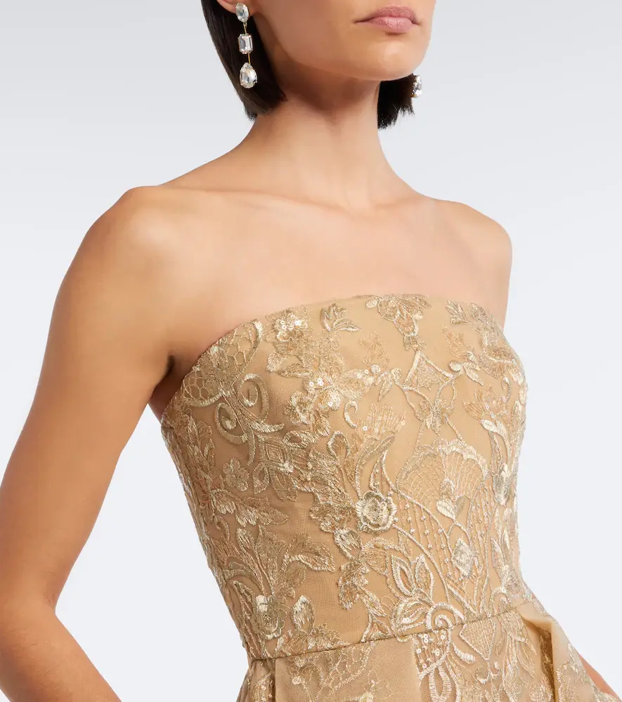 Elie Saab Floral lace cocktail dress | Thumbnail 5