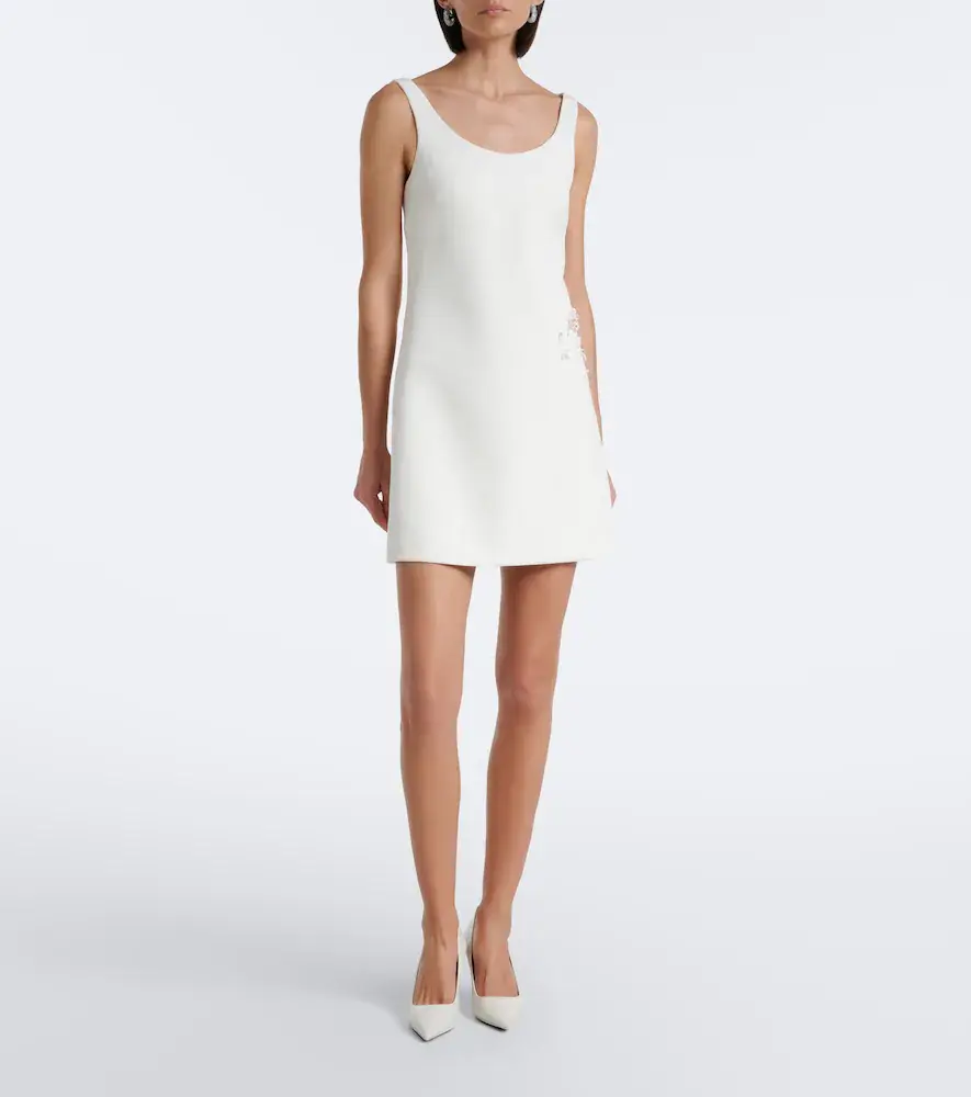 Safiyaa Bridal Fran embellished crêpe minidress | Thumbnail 5 Safiyaa Bridal Fran embellished crêpe minidress | Thumbnail 5