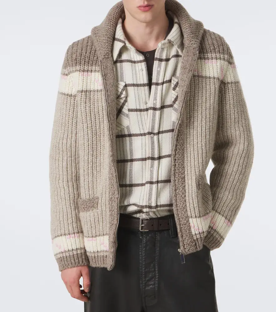 God’s True Cashmere Dudley cashmere cardigan with amethyst | Thumbnail 2