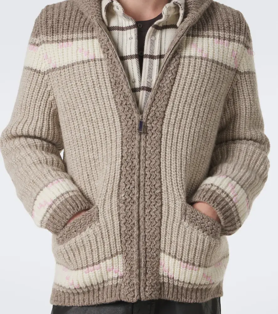 God’s True Cashmere Dudley cashmere cardigan with amethyst | Thumbnail 4