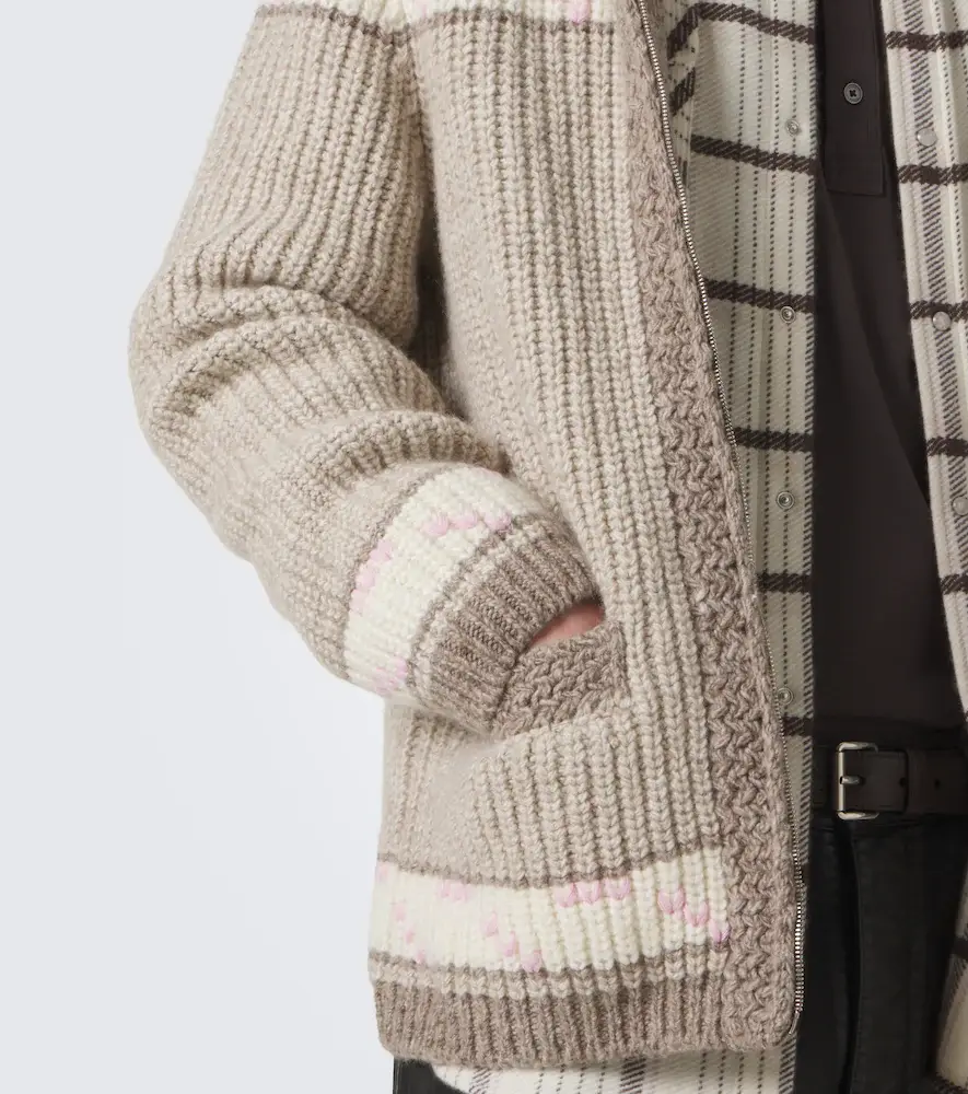 God’s True Cashmere Dudley cashmere cardigan with amethyst | Thumbnail 5