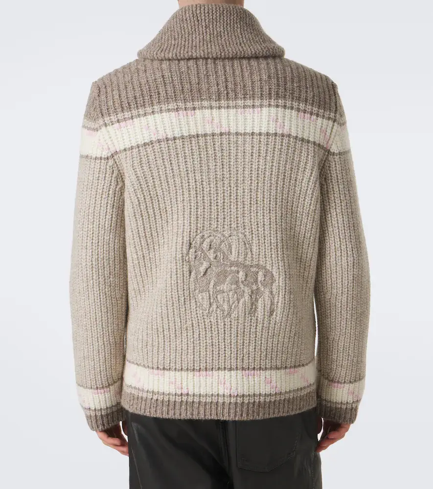 God’s True Cashmere Dudley cashmere cardigan with amethyst | Thumbnail 6