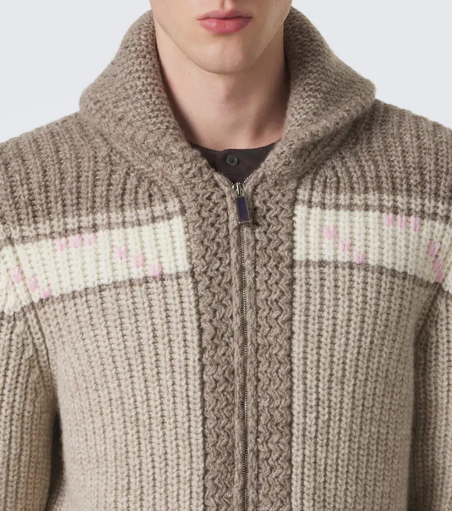 God’s True Cashmere Dudley cashmere cardigan with amethyst | Thumbnail 7
