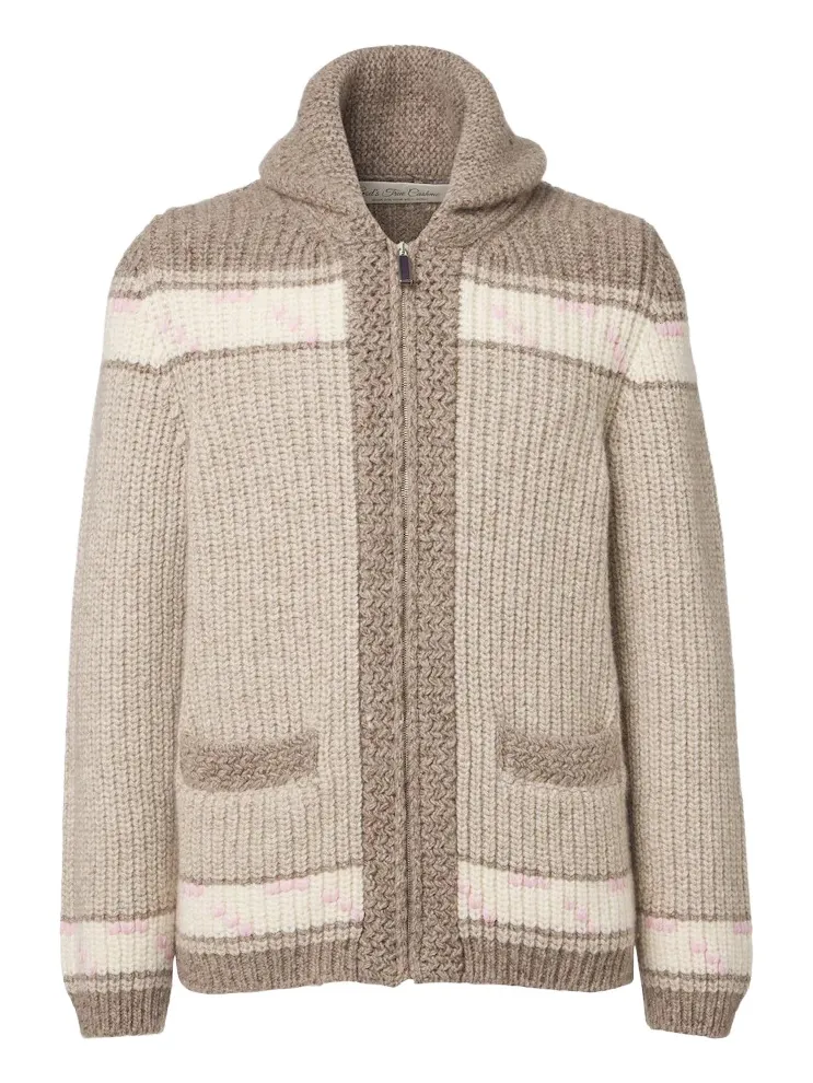 God’s True Cashmere Dudley cashmere cardigan with amethyst