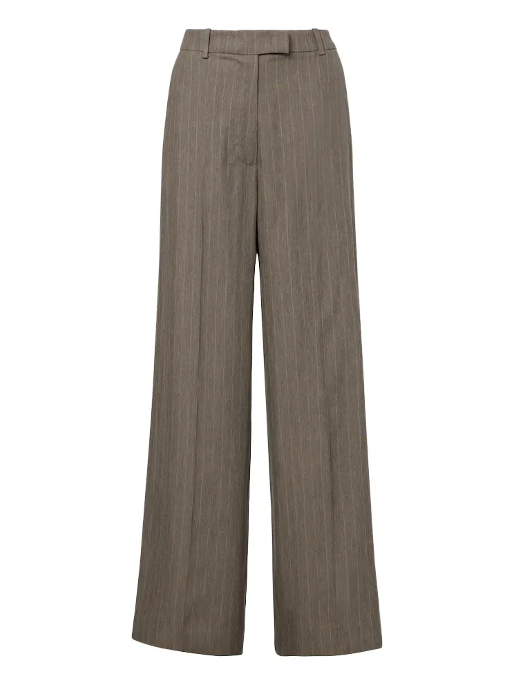 The Frankie Shop Brickell pinstripe wide-leg pants
