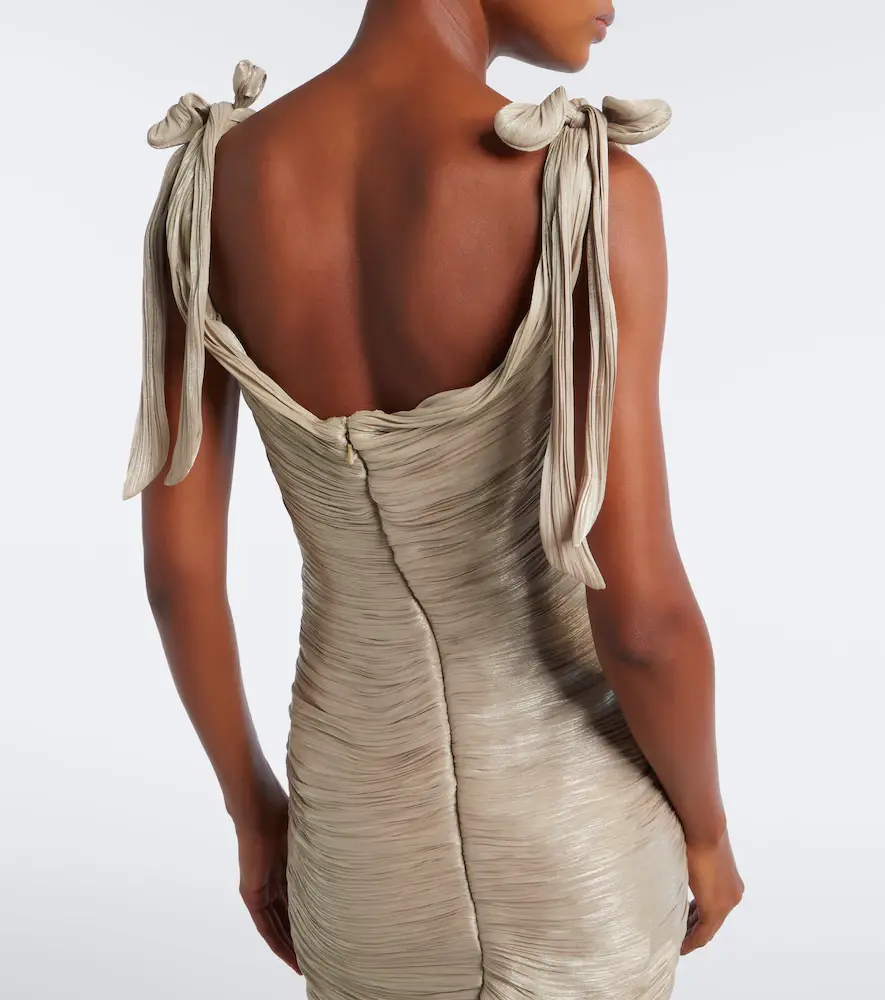 Marmar Halim Pleated taffeta gown | Thumbnail 6 Marmar Halim Pleated taffeta gown | Thumbnail 6